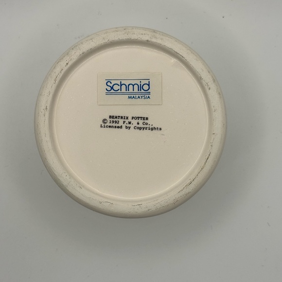 Vintage Easter - Beatrix Potter Peter Rabbit Ceramic Trinket Box w/ Lid - Picture 11 of 11